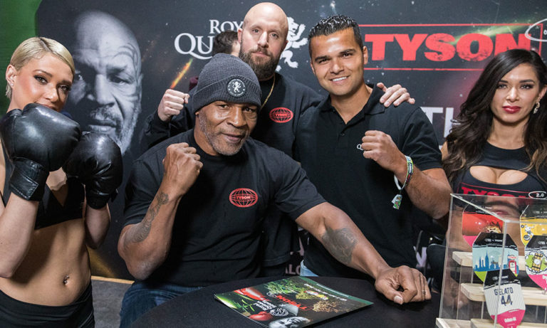 Mike Tyson Promotes New Seed Collab at CHAMPS