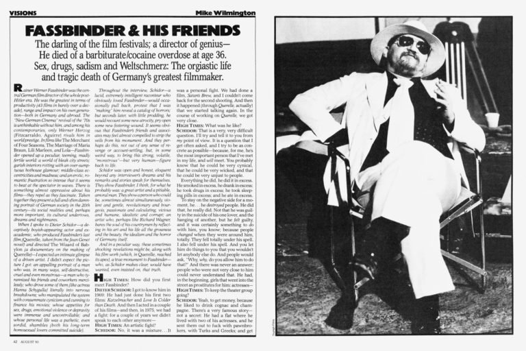 From the Archives: Fassbinder & His Friends (1983)
